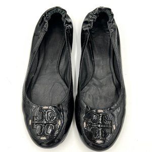 Tory Burch Reva Patent Leather Ballet Flats Size 7.5